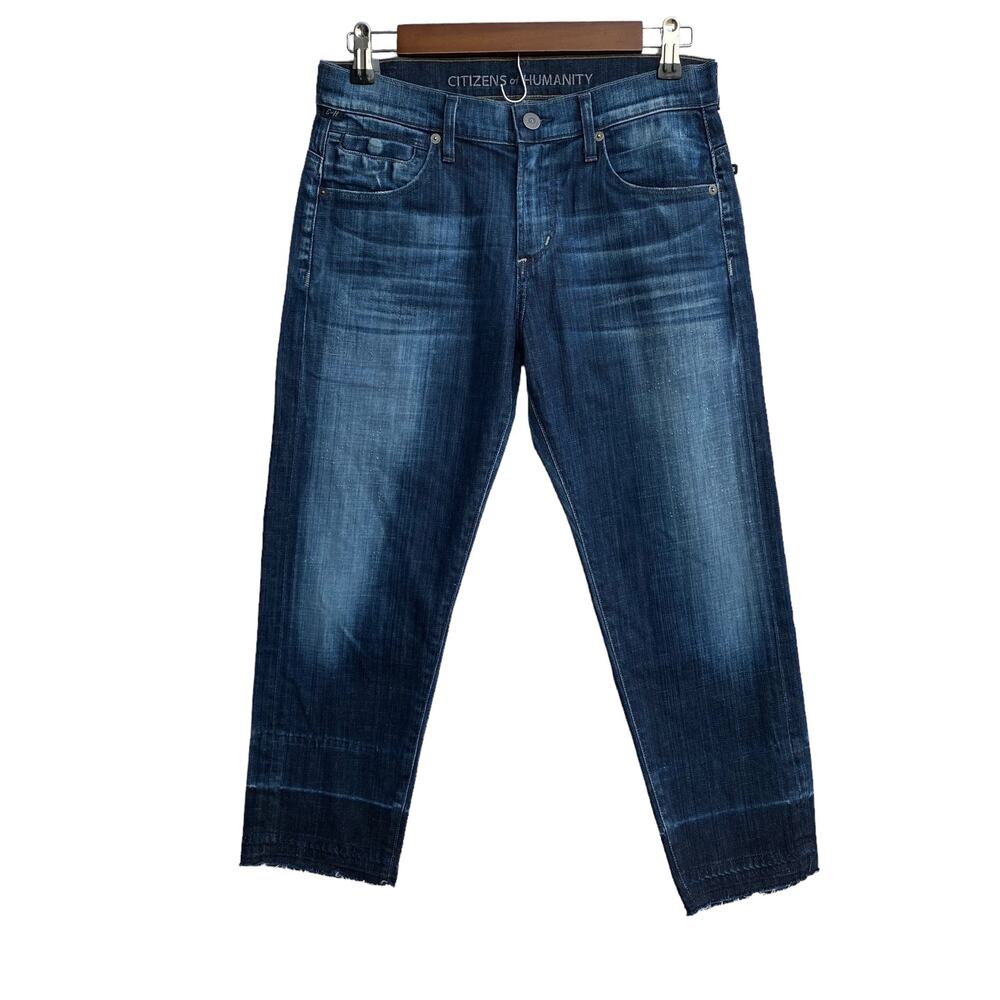 New Citizens of Humanity Mia Women Vista Denim Relaxed Boy Crop Jeans Size 25